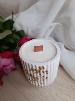 Eco-resin candle "Cylindr"